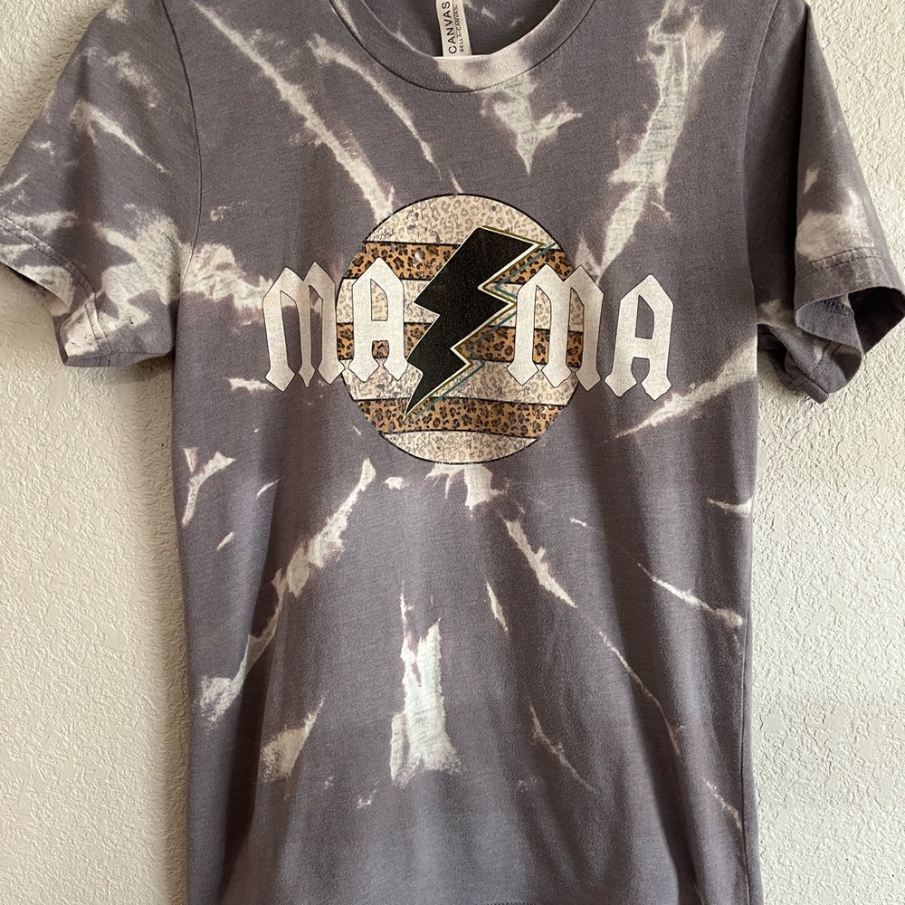 Gray Tie-Dye Graphic T-Shirt